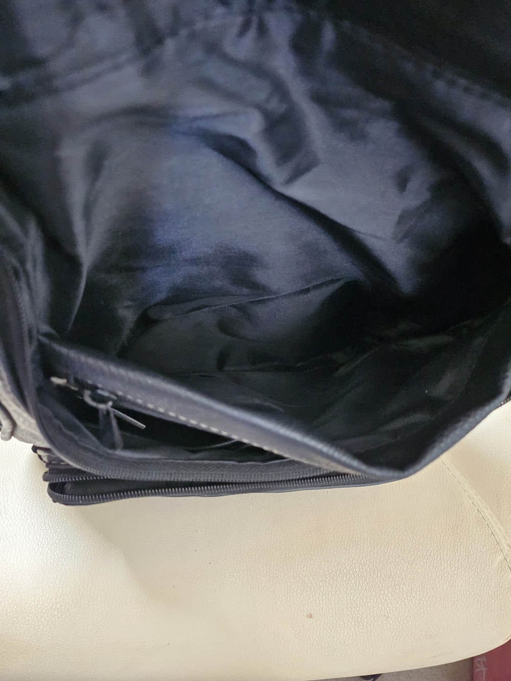 St. John's Bay Black Faux Leather Small Backpack - Picture 15 of 15